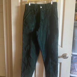 Forever 21 Dark Green Corduroy Pants